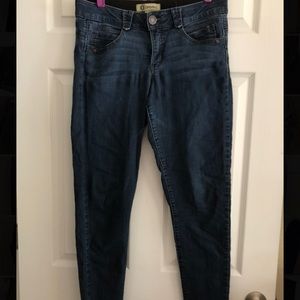 Democracy Dark Blue Skinny Jeans. Size 10